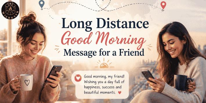 Long Distance Good Morning Message for a Friend