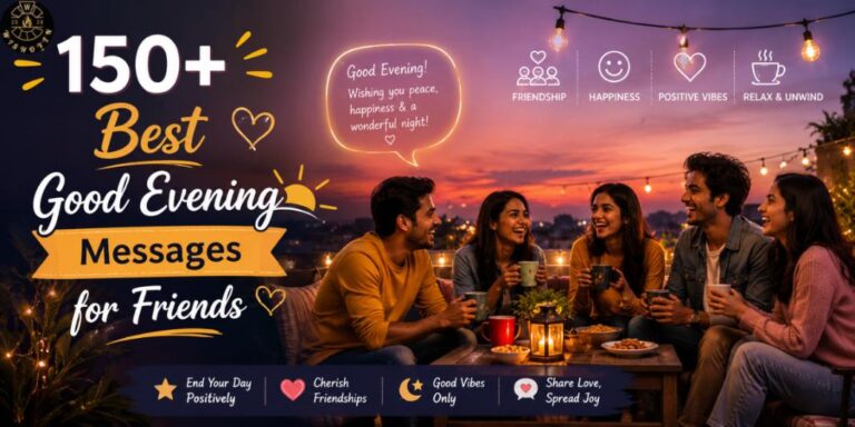 150+ Best Good Evening Messages for Friends