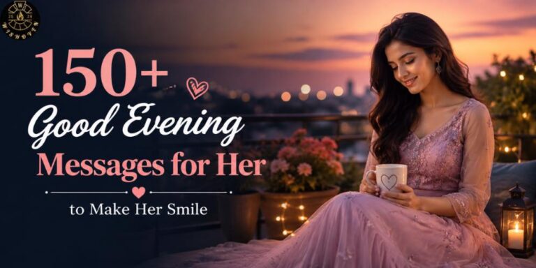 150+ Good Evening Messages for Her to Make Her Smile