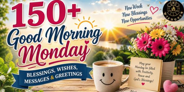 150+ Good Morning Monday Blessings, Wishes, Messages & Greetings