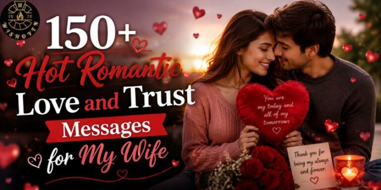 150+ Hot Romantic Love and Trust Messages for My Wife