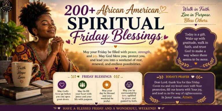 200+ African American Spiritual Friday Blessings Quotes, Prayers, Bible Verses & Images