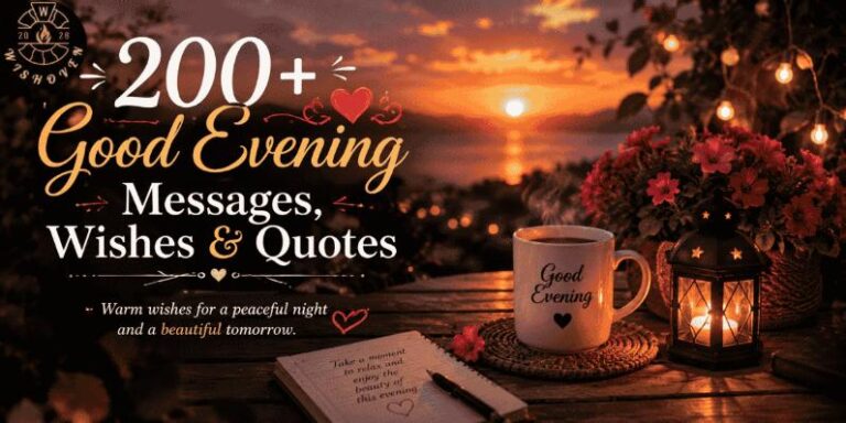 200+ Good Evening Messages, Wishes & Quotes