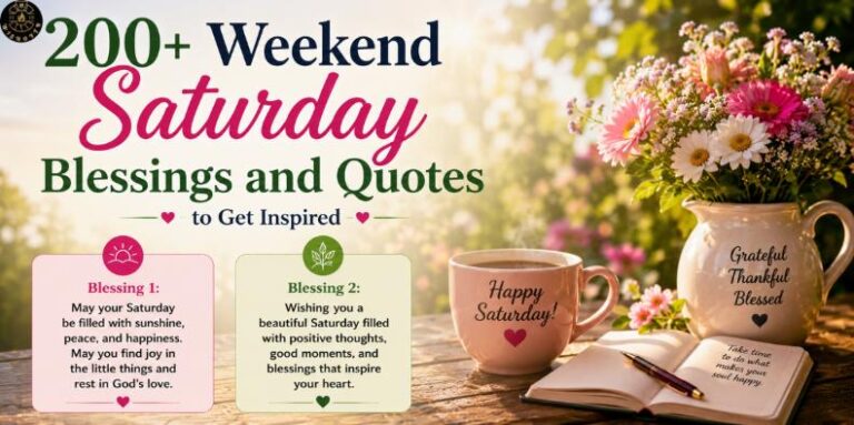 200+ Weekend Saturday Blessings and Quotes to Get Inspired