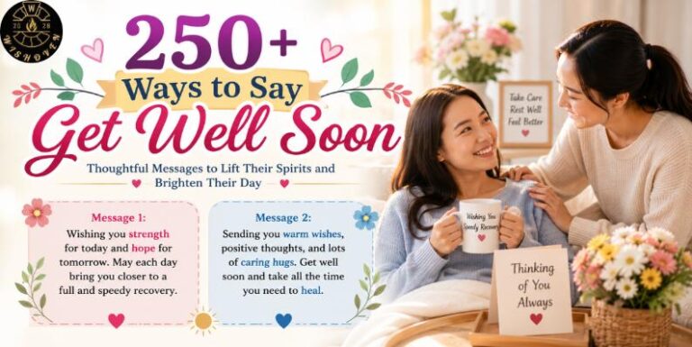 250+ Ways to Say Get Well Soon Messages, Wishes, Prayers & Blessings
