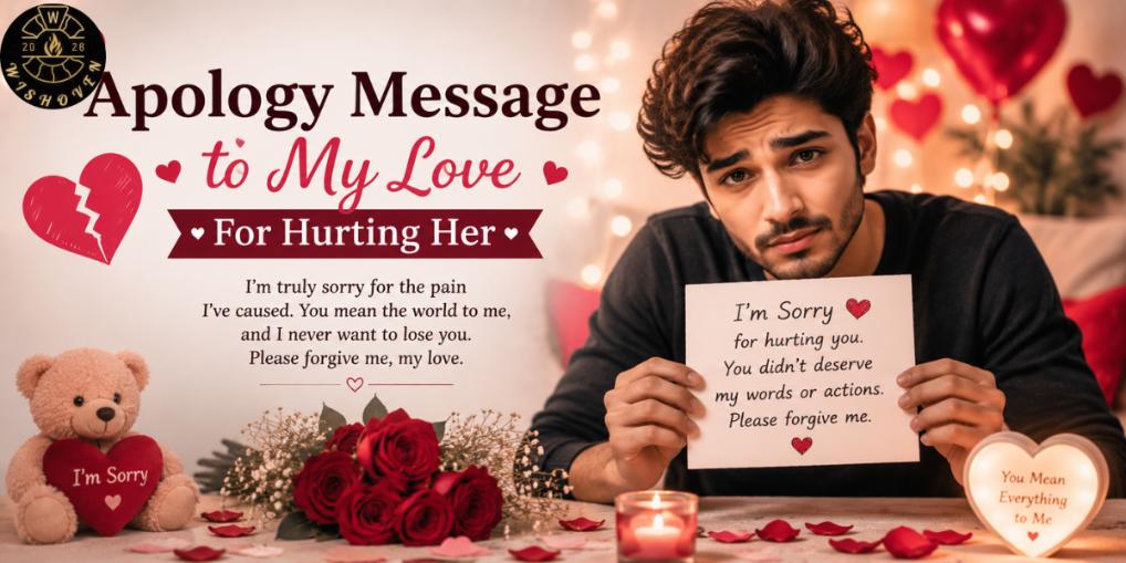 Apology Message to My Love For Hurting Her