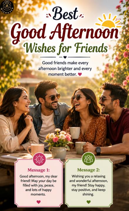 Best Good Afternoon Wishes for Friends