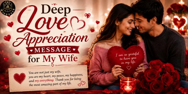 Deep Love Appreciation Message for My Wife
