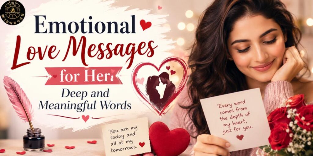 Emotional Love Messages for Her Deep and Meaningful Words