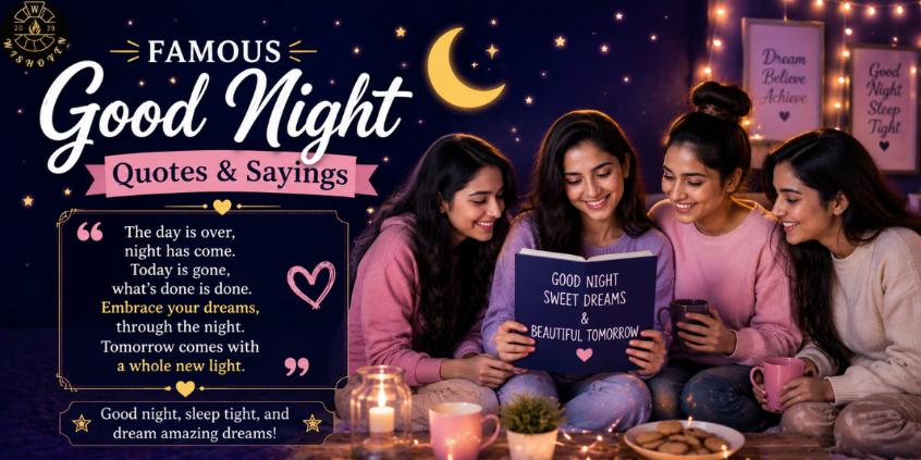 Famous Good Night Quotes & Sayings