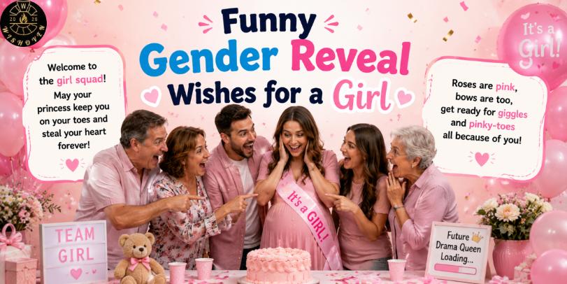 Funny Gender Reveal Wishes for a Girl