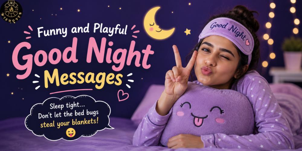 Funny and Playful Good Night Messages