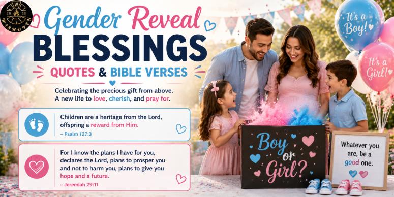 Gender reveal blessings quotes Bible verses