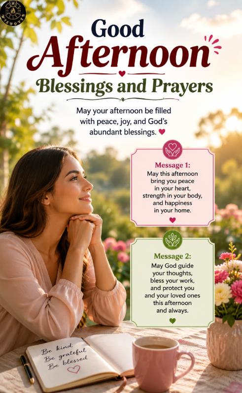 Good Afternoon Blessings and Prayers