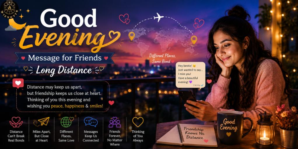 Good Evening Message for Friends Long Distance