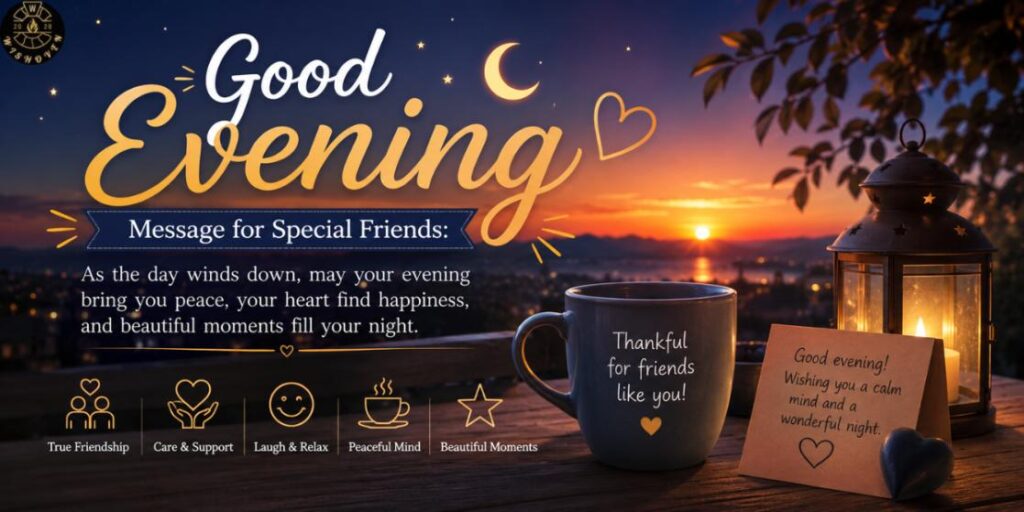 Good Evening Message for Special Friends