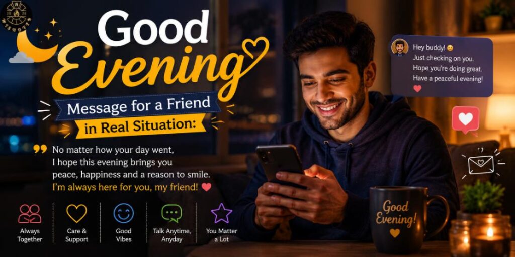 Good Evening Message for a Friend in Real Situation