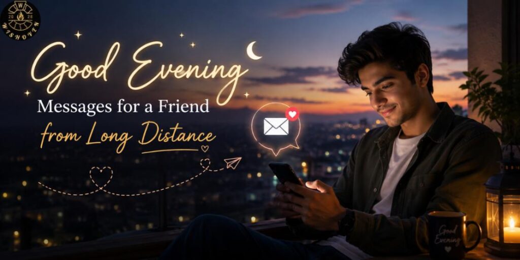 Good Evening Messages for a Friend from Long Distance