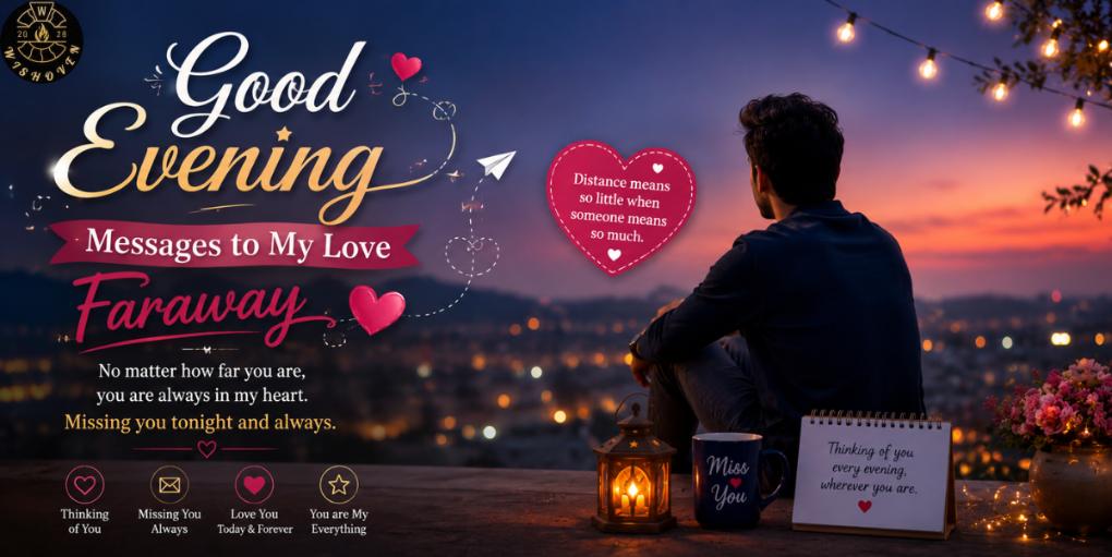 Good Evening Messages to My Love Faraway