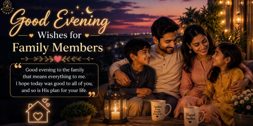 Good Evening Wishes for Family Members
