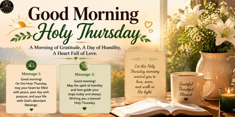 Good Morning Holy Thursday