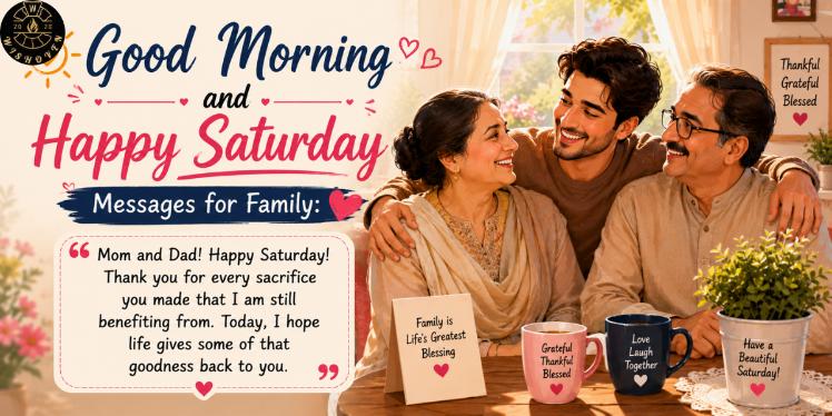 Good Morning and Happy Saturday Messages for Family