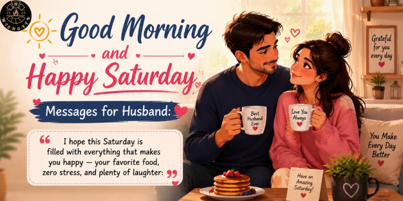 Good Morning and Happy Saturday Messages for Husband