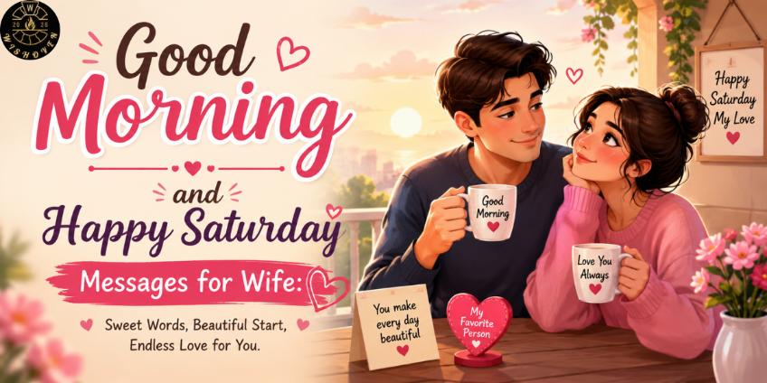 Good Morning and Happy Saturday Messages for Wife