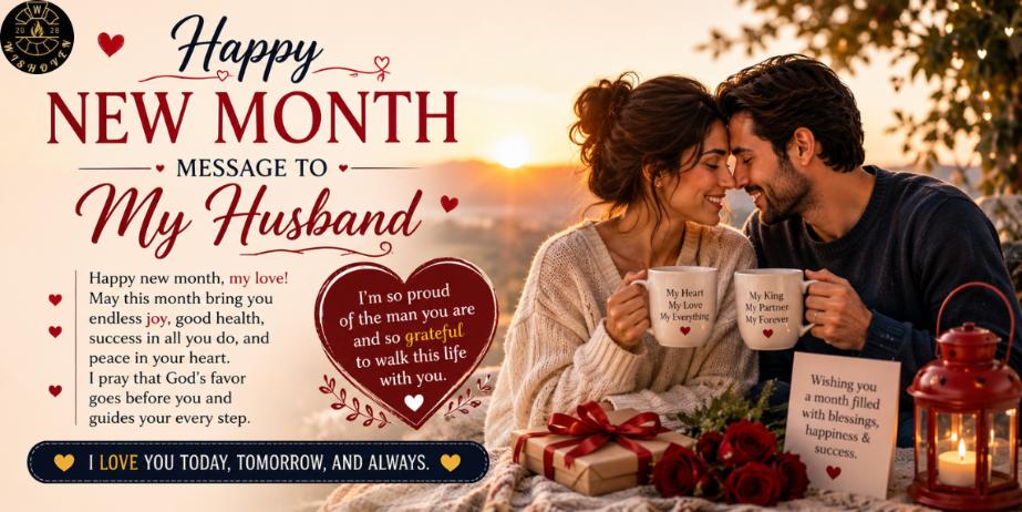 Happy New Month Message to My Husband