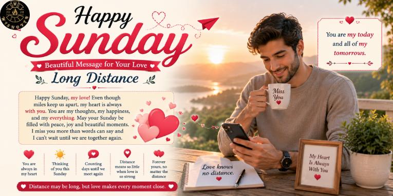 Happy Sunday Beautiful Message for Your Love Long Distance