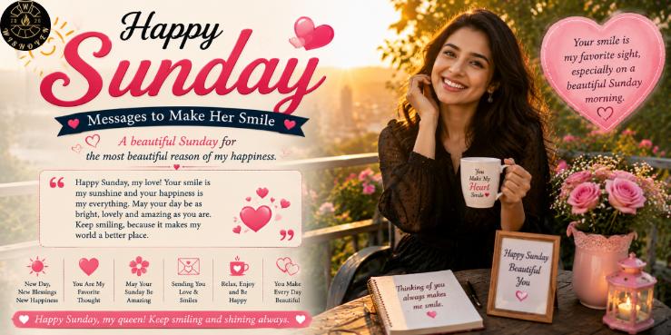 Happy Sunday Messages to Make Her Smile