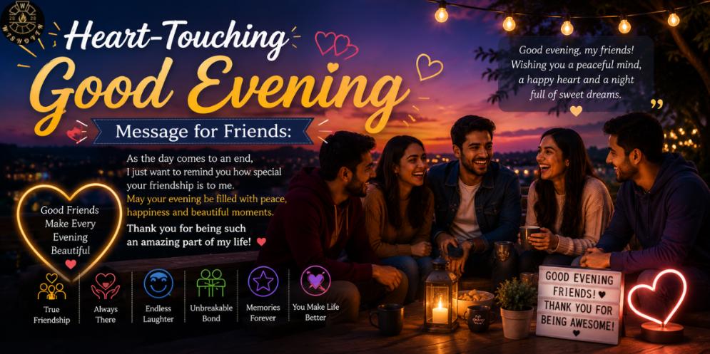 Heart-Touching Good Evening Message for Friends