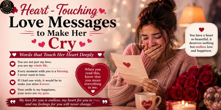 Heart - Touching Love Messages to Make Her Cry