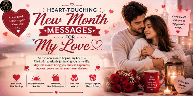 Heart-Touching New Month Messages for My Love