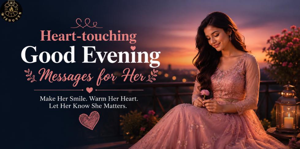 Heart-touching Good Evening Messages for Her