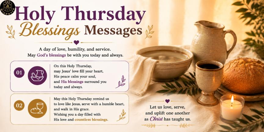 Holy Thursday Blessings Messages