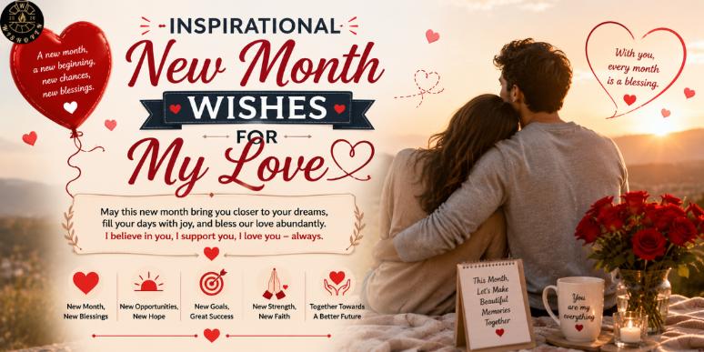 Inspirational New Month Wishes for My Love