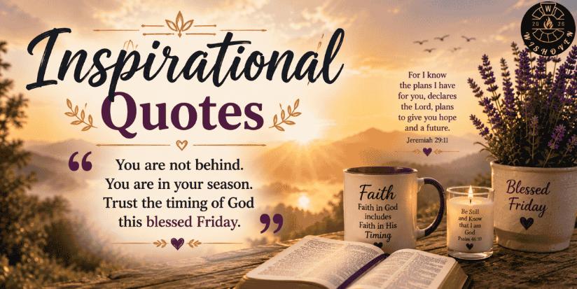 Inspirational Quotes Friday Blessings