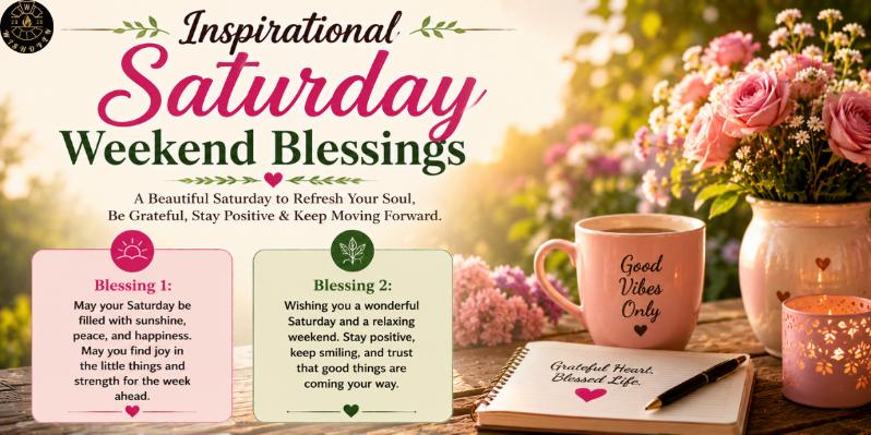 Inspirational Saturday Weekend Blessings