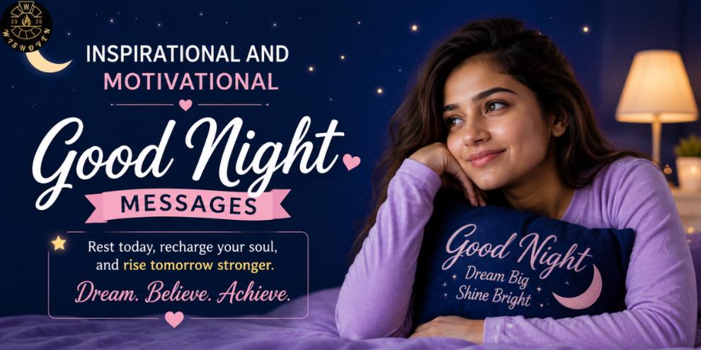 Inspirational and Motivational Good Night Messages