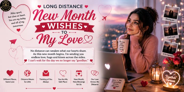 Long Distance New Month Wishes to My Love