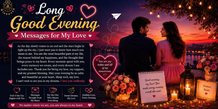 Long Good Evening Messages for My Love