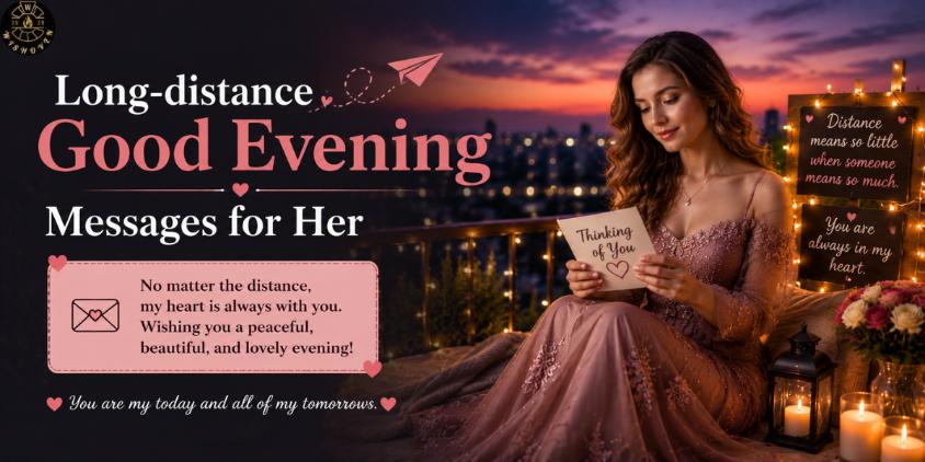 Long-distance Good Evening Messages for Her