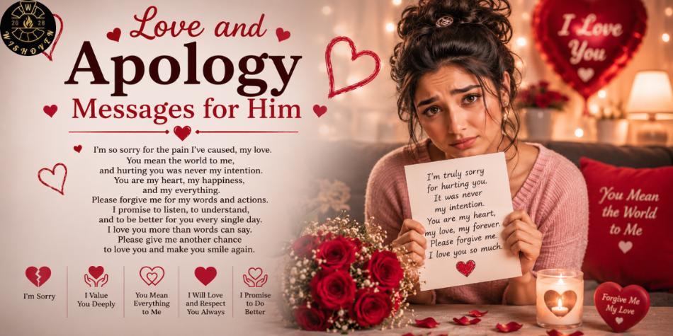 Love and Apology Messages for Him