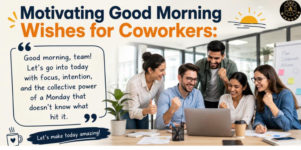 Motivating Good Morning Wishes for Coworkers