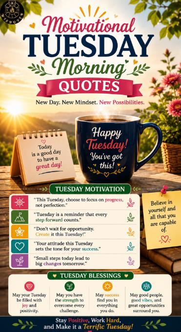 Motivational Tuesday Morning Quotes