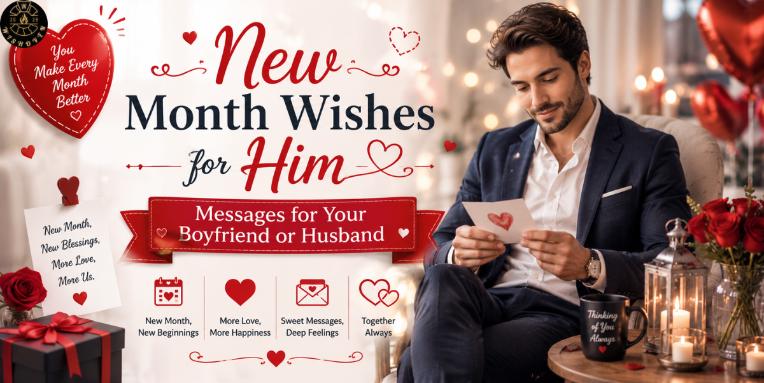 New Month Wishes for Him — Messages for Your Boyfriend or Husband