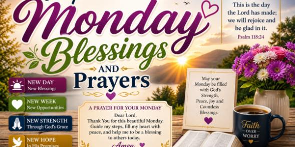 Powerful Monday Blessings and Prayers for Encouragement