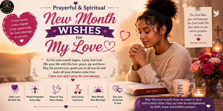 Prayerful & Spiritual New Month Wishes for My Love