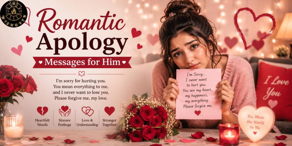 Romantic Apology Messages for Him